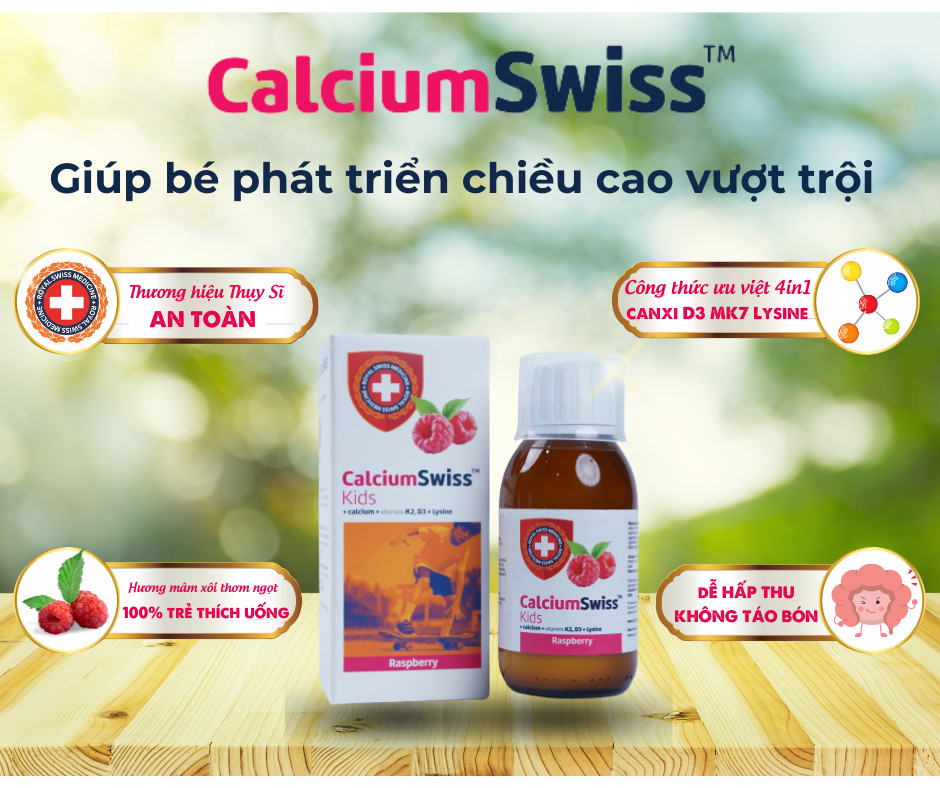 Giới thiệu chi tiết về Siro tăng chiều cao 4 trong 1 CalciumSwiss